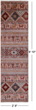 Tribal Persian Gabbeh Hand Knotted Wool Runner Rug - 2' 9" X 9' 10" - Golden Nile
