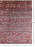 Khorjin Persian Gabbeh Hand Knotted Wool Rug - 9' 0" X 12' 0" - Golden Nile