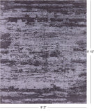 Abstract Contemporary Handmade Wool & Silk Rug - 8' 2" X 9' 10" - Golden Nile