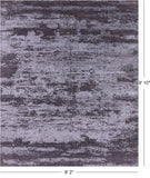 Abstract Contemporary Handmade Wool & Silk Rug - 8' 2" X 9' 10" - Golden Nile