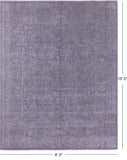 Modern Handmade Wool Rug - 8' 0" X 10' 0" - Golden Nile