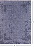 Modern Hand Knotted Wool & Silk Rug - 9' 1" X 12' 2" - Golden Nile