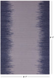 Flat Weave Wool Rug - 6' 1" X 9' 1" - Golden Nile