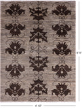 Tribal Persian Gabbeh Handmade Wool Rug - 4' 10" X 6' 5" - Golden Nile