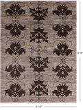 Tribal Persian Gabbeh Handmade Wool Rug - 4' 10" X 6' 5" - Golden Nile