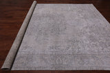 SUPER SALE Ivory Persian Vintage White Wash Hand Knotted Wool Rug - 9' 6" X 12' 11"