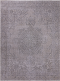 SUPER SALE Ivory Persian Vintage White Wash Hand Knotted Wool Rug - 9' 6" X 12' 11"
