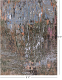 Abstract Modern Hand Knotted Wool & Silk Rug - 8' 1" X 10' 4" - Golden Nile