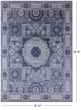 Geometric Persian Mamluk Hand Knotted Wool Rug - 8' 11" X 12' 3" - Golden Nile