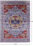 Persian Fine Serapi Hand Knotted Wool Rug - 8' 10" X 12' 3" - Golden Nile