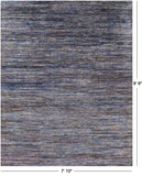 Persian Gabbeh Hand Knotted Wool & Silk Rug - 7' 10" X 9' 9" - Golden Nile