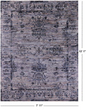Modern Hand Knotted Wool Rug - 7' 11" X 10' 1" - Golden Nile