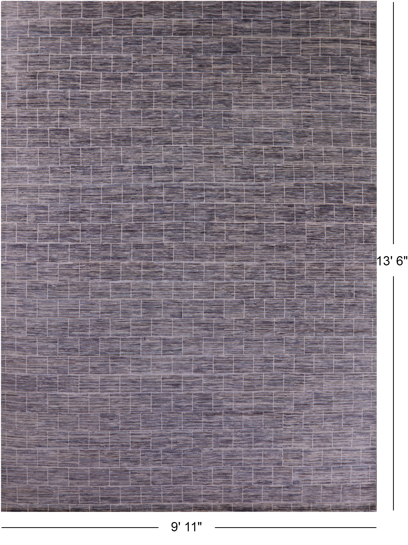 Tribal Moroccan Hand Knotted Wool Rug - 9' 11" X 13' 6" - Golden Nile
