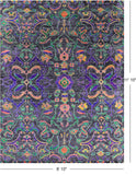 Grey Modern Handmade Wool & Silk Rug - 8' 10" X 11' 10" - Golden Nile