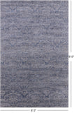 Modern Hand Knotted Wool Rug - 6' 0" X 9' 0" - Golden Nile