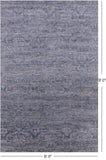 Modern Hand Knotted Wool Rug - 6' 0" X 9' 0" - Golden Nile