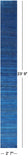 Blue Savannah Grass Handmade Wool & Silk Runner Rug - 2' 7" X 23' 9" - Golden Nile