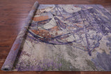 SUPER SALE Contemporary Sailing Ship Handmade Wool & Silk Rug - 9' 0" X 12' 0"