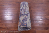 SUPER SALE Contemporary Sailing Ship Handmade Wool & Silk Rug - 9' 0" X 12' 0"