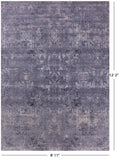 Contemporary Hand Knotted Wool & Silk Rug - 8' 11" X 12' 2" - Golden Nile