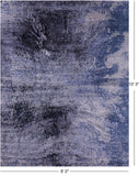 Abstract Contemporary Hand Knotted Wool & Silk Rug - 8' 0" X 10' 3" - Golden Nile