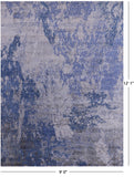 Modern Hand Knotted Wool & Silk Rug - 9' 0" X 12' 1" - Golden Nile