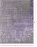 Modern Hand Knotted Wool & Silk Rug - 7' 11" X 10' 3" - Golden Nile