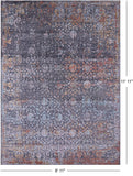 Grey Modern Hand Knotted Wool & Silk Rug - 8' 11" X 11' 11" - Golden Nile