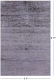 Contemporary Hand Knotted Wool & Silk Rug - 6' 1" X 8' 11" - Golden Nile