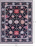 Grey Turkish Oushak Handmade Wool Rug - 9' 2" X 11' 11" - Golden Nile