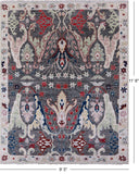 Grey Turkish Oushak Hand Knotted Wool Rug - 9' 5" X 11' 8" - Golden Nile