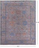Turkish Oushak Handmade Wool Rug - 9' 5" X 11' 9" - Golden Nile