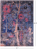 Modern Hand Knotted Wool & Silk Rug - 9' 1" X 12' 4" - Golden Nile