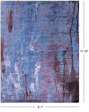 Modern Handmade Wool & Silk Rug - 9' 1" X 11' 10" - Golden Nile
