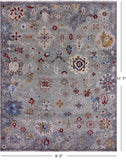 Turkish Oushak Hand Knotted Wool Rug - 9' 3" X 11' 7" - Golden Nile
