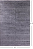 Grey Savannah Grass Hand Knotted Wool Rug - 10' 0" X 14' 4" - Golden Nile