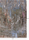Abstract Modern Hand Knotted Wool & Silk Rug - 10' 0" X 14' 3" - Golden Nile