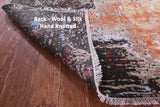 Abstract Modern Hand Knotted Wool & Silk Rug - 9' 1" X 12' 1" - Golden Nile