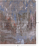 Abstract Contemporary Hand Knotted Wool & Silk Rug - 8' 1" X 10' 1" - Golden Nile