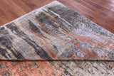 Abstract Contemporary Hand Knotted Wool & Silk Rug - 8' 0" X 10' 3" - Golden Nile