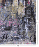 Abstract Modern Hand Knotted Wool Rug - 8' 2" X 10' 1" - Golden Nile