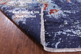 Abstract Modern Hand Knotted Wool & Silk Rug - 6' 1" X 9' 3" - Golden Nile