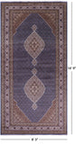 Blue Bijar Hand Knotted Wool & Silk Rug - 8' 3" X 16' 9" - Golden Nile