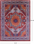 Geometric Persian Mamluk Hand Knotted Wool Rug - 10' 2" X 13' 10" - Golden Nile