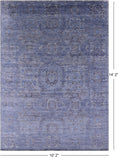 Geometric Persian Mamluk Handmade Wool Rug - 10' 2" X 14' 2" - Golden Nile