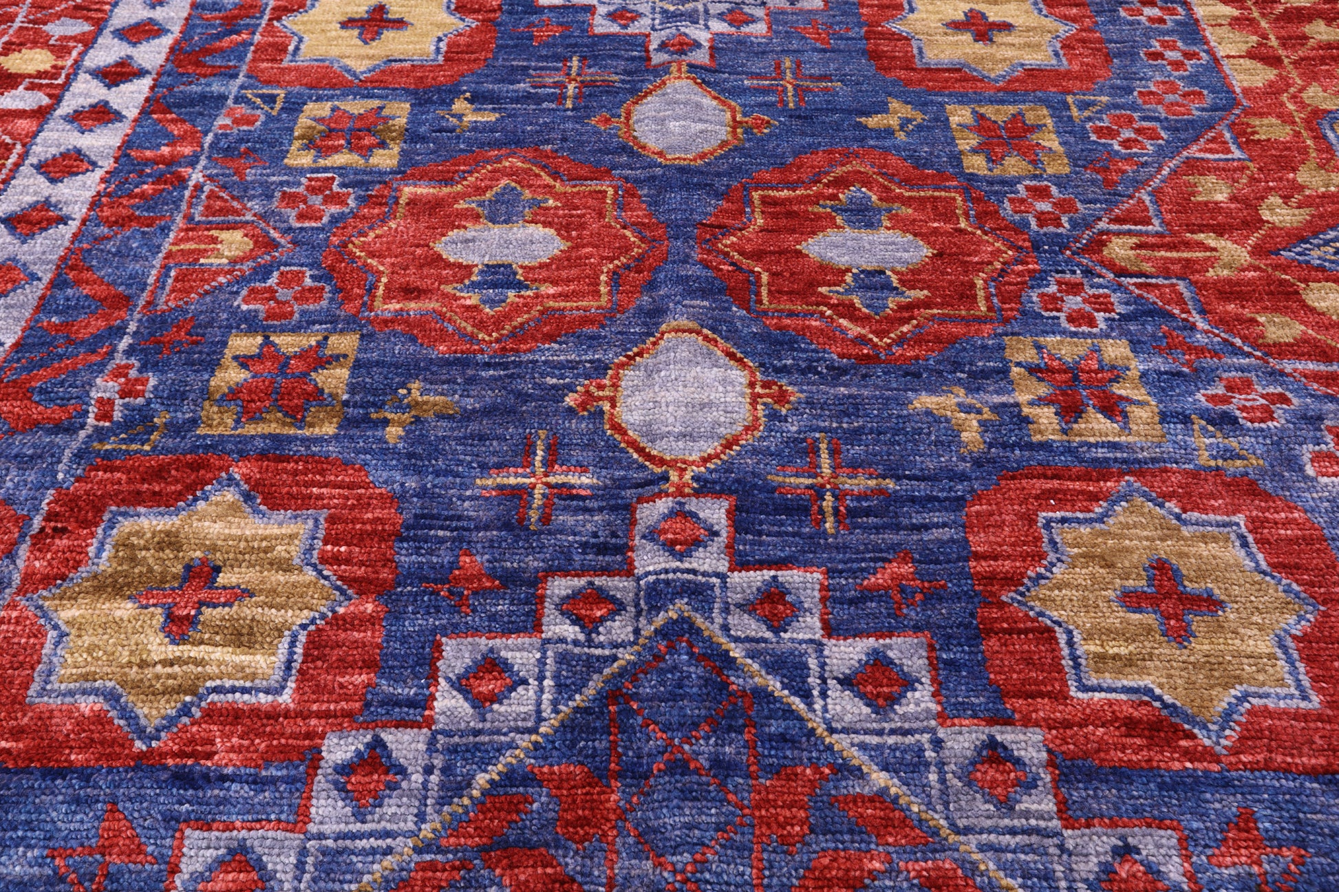 Geometric Persian Mamluk Hand Knotted Wool Rug - 16' 5" X 24' 3" - Golden Nile