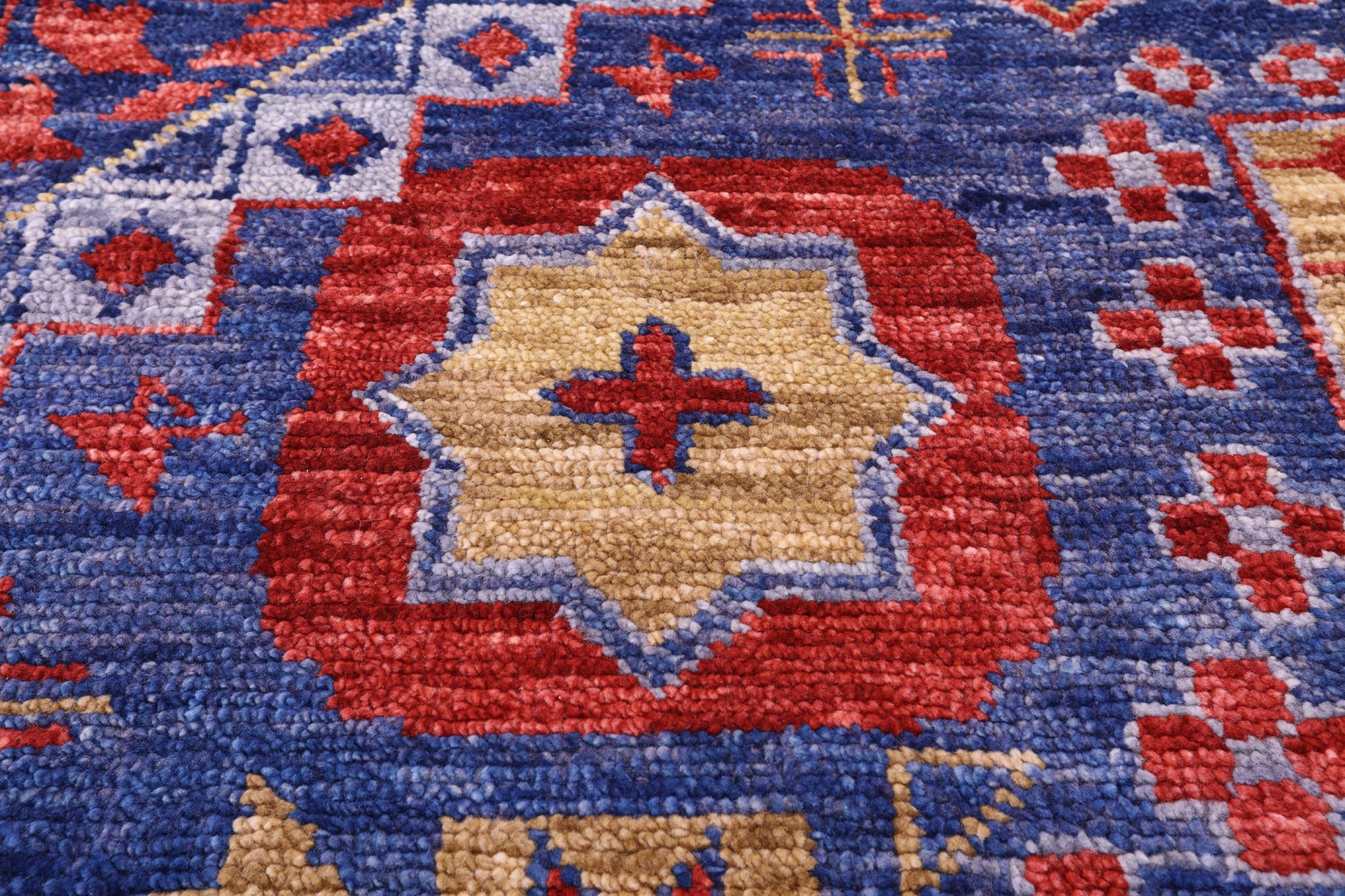 Geometric Persian Mamluk Hand Knotted Wool Rug - 16' 5" X 24' 3" - Golden Nile