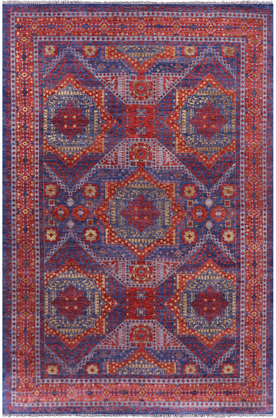 Geometric Persian Mamluk Hand Knotted Wool Rug - 16' 5" X 24' 3" - Golden Nile
