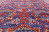 Geometric Persian Mamluk Hand Knotted Wool Rug - 16' 5" X 24' 3" - Golden Nile