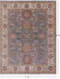 Persian Tabriz Hand Knotted Wool Rug - 7' 10" X 9' 8" - Golden Nile
